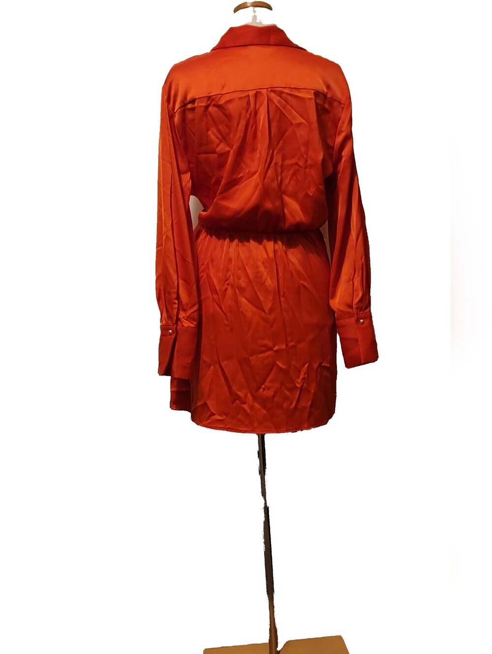 House Of Harlow Satin Wrap Cocktail Date Night Ladies Night Out Party Mini Dress - Picture 4 of 7